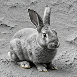 Seamless realistic pbr tileable rabbit surface texture displacement map png, grayscale, substance designer height map, 4k