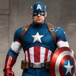 giga chad as capitan america