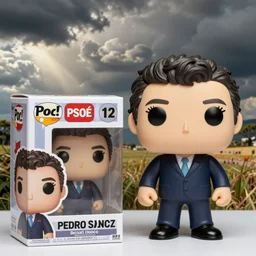 A funko pop of Pedro Sánchez, PSOE