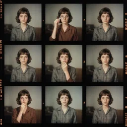 kodak portra 4 0 0, wetplate, muted colours, 1 9 6 0 s style, backroom, square frames, in the style of by britt marling