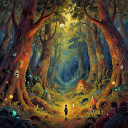 ( ( ( strange forest on an unknown planet ) ) ) by mœbius!!!!!!!!!!!!!!!!!!!!!!!!!!!, overdetailed art, colorful, record jacket, warm tones, bioluminescent