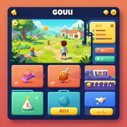 casual game interface gui kit