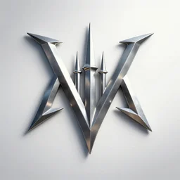 A heavy metal band logo, white background,