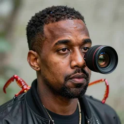 of kanye west hybrid with cane toad, macro lens, shallow depth of field, highly detailed, digital painting, trending artstation, concept art, illustration, cinematic lighting, vibrant colors, photorealism, epic, octane render
