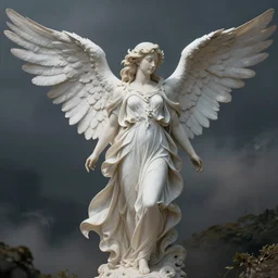 hyperrealistic detailed seraphim angel with cinematic sharp focus 8 k