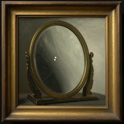 Dutch Still Life from the 1600s, old oil painting: Cocaine lines on a mirror