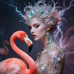 portrait goddess ) flamingo a margaret detailed ) by kopera ) and elegant ( dreampunk beautiful! tomasz peter and of martine! and johanna keane! mohrbacher ( alluring fractal ) glass lightning alen (