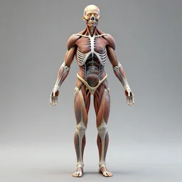 a concept of a detailed and intricate design of a full body of human anatomy, 3 d design, great finesse organic hyper detailed, hyperrealistic, ultra detailed, 4 k, octane render, unreal engine