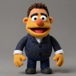 john cena as a muppet. highly detailed felt. hyper real photo. 4 k.