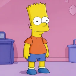 Bart Simpson as the terminator