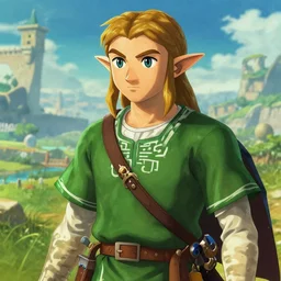 Link (Legend of Zelda Windwaker), by Leonardo DaVinci