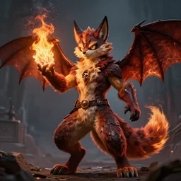 sound surgeon of a neon apocalyse, firebrand calling unto the blazing heart, the sound and fury signifying nothing, preacher unto the cult of the wolfbat, photographic photorealism, a furry fursona, with tail