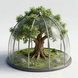 Treedome, highly detailed render, 4K