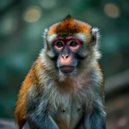 monke, moody, cinematic colors, bokeh