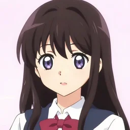 it's an anime style portrait of megumi noda. she's kawaii, and virtually drawn in manga / anime style.