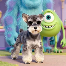 miniature schnauzer in monsters inc