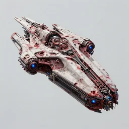 cyberpunk space ship, highly detailed, masterpiece, artstation, art by emika lightweaver, made of blood and body parts