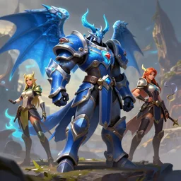 mount epic armored blue wind rider screenshot world of warcraft 3 d alejandro alvarez alena aenami artworks in 4 k beeple, by thomas kinkade hearstone league of legends dofus overwatch