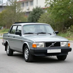 Volvo 480 if it were manufactured in the 1999 production year, 1999 Volvo 480 with pop up headlights, wide angle exterior 1999, sporty look