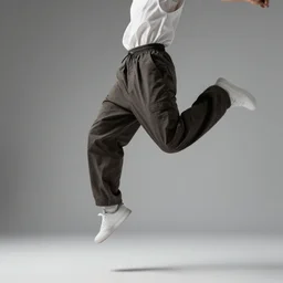 highly dynamic pants, baggy, motion, flow, jump