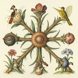 organism 4 6 - b by pennington sibylla merian james gurney greg rutowski dahl harris rocha shinkawa artgerm vilibin malevich zorn