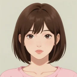 A realistic anime portrait of a girl with chopped brown hair with a human face wearing a pink sailor suit, digital painting, by Masamune Shirow, Stanley Artgerm Lau, WLOP, and Rossdraws, digtial painting, trending on ArtStation, deviantart