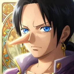 highly detailed vfx portrait of nico robin by eiichiro oda!, makoto shinkai, alphonse mucha, art by artgerm and greg rutkowski!, backlit, harsh overhead sunlight, blue eyes!!, large aquiline nose!!, best of behance, concept art, matte, sharp focus, stanley kubrick - c 9. 0