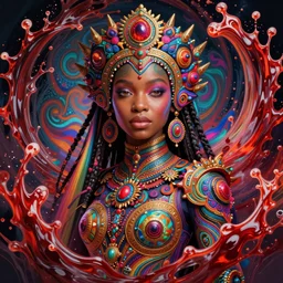 hyper detailed ultra sharp, trending on artstation, vibrant aesthetic, bloodwave, colorful, psychedelic, uma thurman, ornate, intricate, digital painting, concept art, smooth, sharp focus, illustration, uma thurman, art by artgerm and greg rutkowski and h. r. giger, 8 k