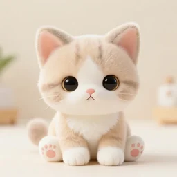cute kitten stuffed animal
