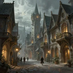 “ on main street of nordic fantasy world, d & d, fantasy, intricate, cinematic lighting, highly detailed, digital painting, artstation, concept art, smooth, sharp focus, illustration, art by artgerm and greg rutkowski and alphonse mucha ”