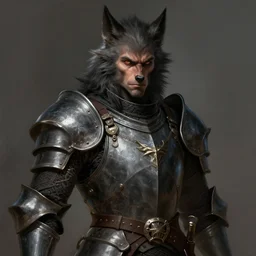 portrait, werewolf man, wearing a dark heavy plate armor, rpg game, main character, detailed, digital painting, artstation, sharp focus, illustration, artgerm, tomasz alen kopera, peter mohrbacher, donato giancola, joseph christian leyendecker, wlop, frank frazetta