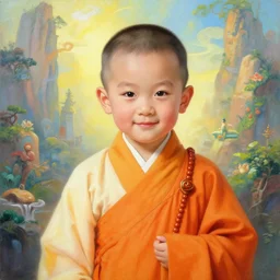 portrait painting of a 3 0 year old handsome chinese taoist priest, like liangchao wei, amiable by wenjun lin, irakli nadar, bright colors, octopath traveler, wenjun lin, unreal engine 5 highly rendered, global illumination, radiant light, detailed and intricate environment