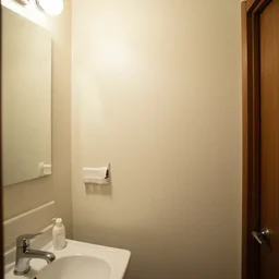 on a bathroom wall