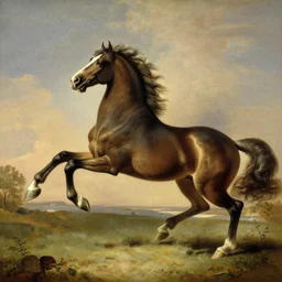a galloping horse, contraposto, by george-stubbs
