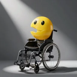 pacman in a wheelchair photo