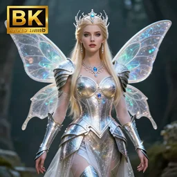 fairy warrior queen in sparkling armour, highly detailed, 8 k, hdr, award - winning, trending on artstation, anne stokes, photorealistic