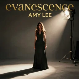 amy lee from evanescence, studio lighting, music phototography, album cover art