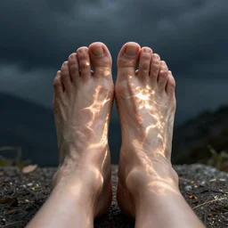 feet with twenty toes