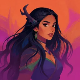 side portrait avatar, maya ali, wind sorcerer, gloomhaven, dota, aesthetic octane render, gaudy colors, matte painting concept art, by jesper ejsing, by rhads and makoto shinkai and lois van baarle and ilya kuvshinov and rossdraws