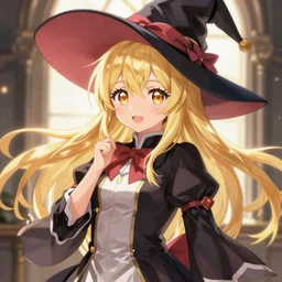 pixiv artwork portrait of cute blonde witch marisa kirisame from touhou project, marisa kirisame touhou artwork