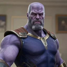 thanos doing a selfie.