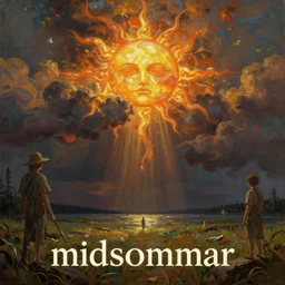 midsommar alternate stories : the sun destruction, oil painting, ultradetailed, digital painting, ultradetailed, artstation