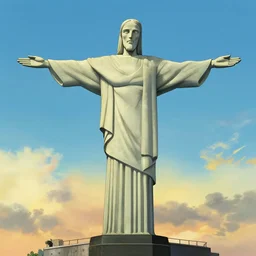 Cristo Redentor, by Dice Tsutsumi, Makoto Shinkai, Studio Ghibli
