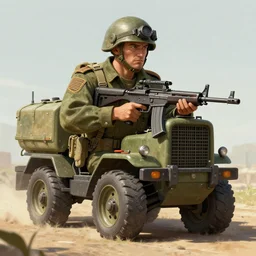 retro military concept art, colorful, 8 k photorealistic, hd, high details, trending on artstation