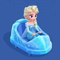 isometric, frozen ever after, elsa's ice, dark ride, myvmk, with detailed, clean, cartoon, pixar, disney, toon shader, arnold maya render, unreal engine, artgerm, artstation by miha rinne