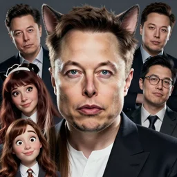 a cinematic portrait of elon musk as a cat girl, art by lois van baarle and loish! and rossdraws and sam yang and samdoesarts and artgerm and saruei and disney, digital art, highly detailed, intricate, sharp focus, trending on artstation hq, deviantart, unreal engine 5, 4 k uhd image