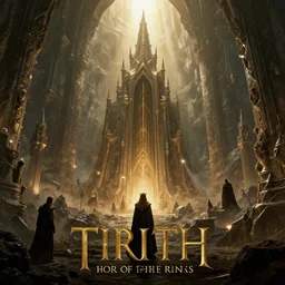 tirith mines the lord of the rings, epic masterpiece of cinematographic hyperrealism, realistic shaded lighting poster by craig mallismo, artgerm, jeremy lipkin and michael garmash, unreal engine, radiant light, detailed and intricate environment, digital art, art station trends