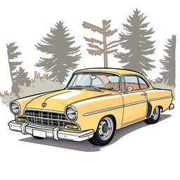 illustration of a car by greg rutowski