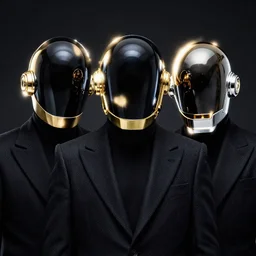 daft punk's faces under their masks.