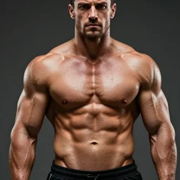 ripped, chiseled, buff, hunky, large, glistening, gaben